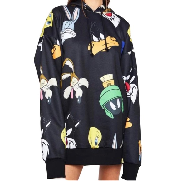NWT - Dolls Kill x Looney Tunes Oversized Hooded Sweatshirt